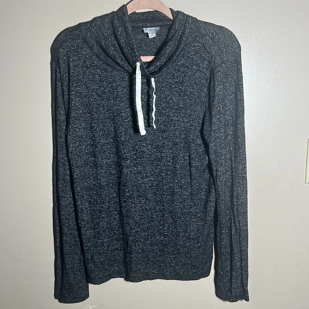 J Crew Funnel Neck Marled Pullover Shirt | Small‎